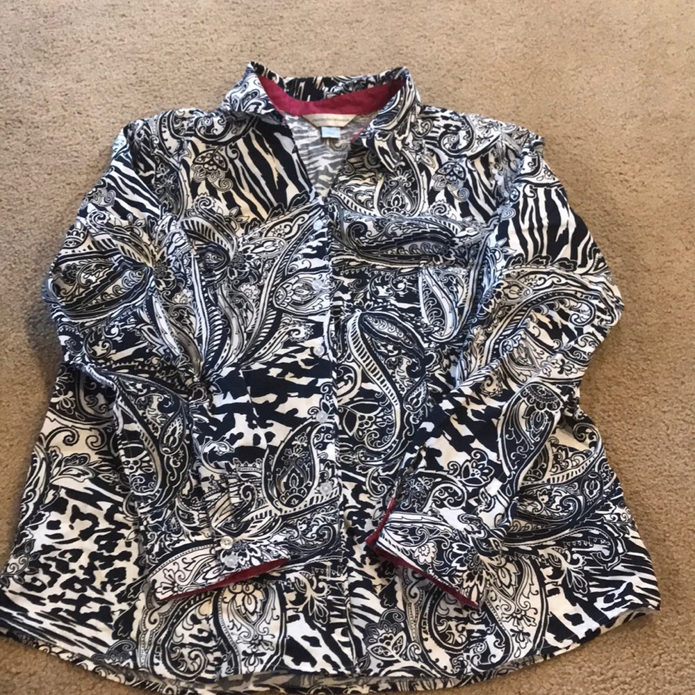 Christopher and Banks Paisley blouse